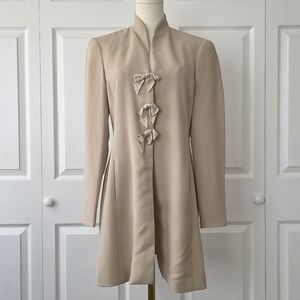 Vintage Tan Bow Jacket